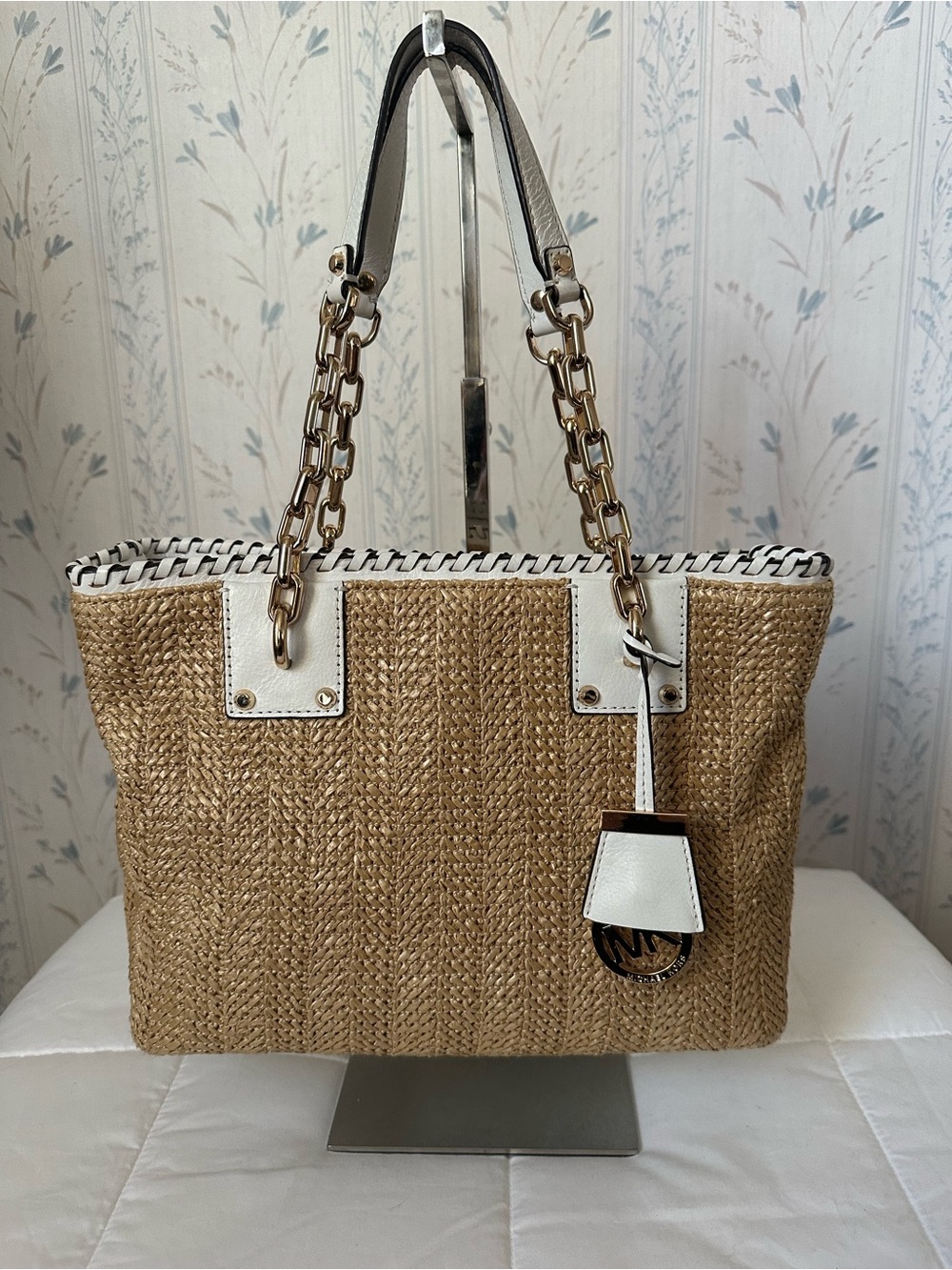 Michael Kors Natural Straw Tote
